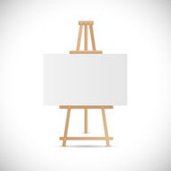 Wooden Easel Illustration