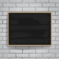 Black Chalkboard With Wooden Frame N4