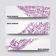 Set of banner templates with abstract background N11