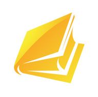 Yellow Glossy Book Icon