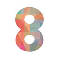 Colorful number eight