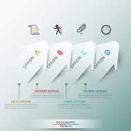 Modern infographics options banner N170