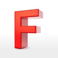 3d red letter F N3