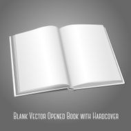 Blank white vector opened book or photo album for your N2