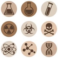 Vector Set of Chemistry Icons N5