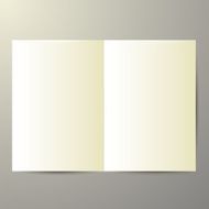 Vector blank magazine on white background