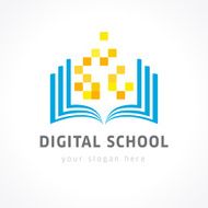 digital school color logo