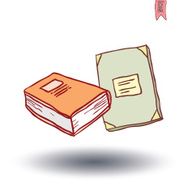 Book icon isolated illustration vector N3