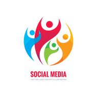 Social media - vector concept illustration N2