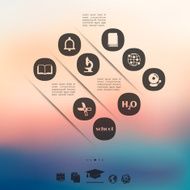 education infographic with unfocused background N88