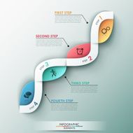 Modern infographics options banner N172