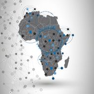 Africa map background vector illustration for communication N2