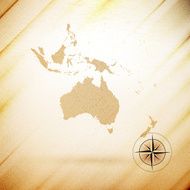 Australia map wooden design background vector illustration