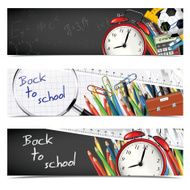 Back to school - set of vertical banners N2