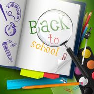 Back to school - vector background N16