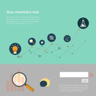 Set of flat design concepts for web and printing N8