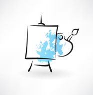 easel grunge icon N3