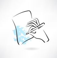 hand with pen icon N3