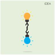 Creative light bulb Idea concept background N17