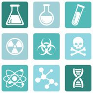 Vector Set of Chemistry Icons N6