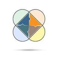 Diagram infographic for business project workflow N9