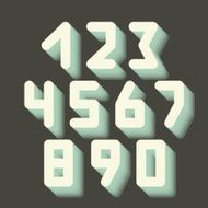 Number icons Vector set N2