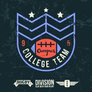 Emblem of the college rugby team