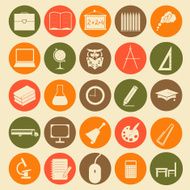 Set education icons N5