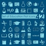 Set of education flat icons N99