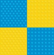 Plastic construction background in various colors