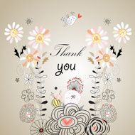 Thank you card with font N3