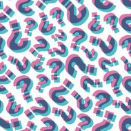 Questions Seamless pattern Vector illustration N3