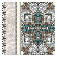 design of spiral ornamental notebook cover N21