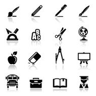 Icons set school