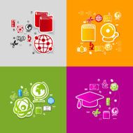 Education sticker infographic N293