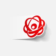 realistic design element atom N60