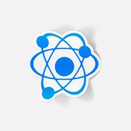 realistic design element atom N65
