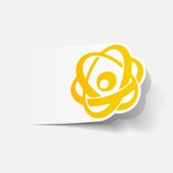realistic design element atom N67