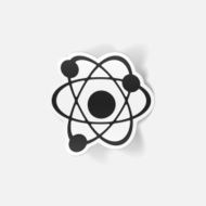 realistic design element atom N69