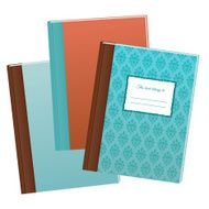 Set of blue and brown text books with hard covers N2