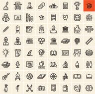 Education Icons Set N49