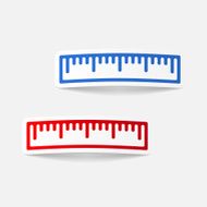 realistic design element ruler N124