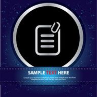 Document sign vector