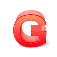 3d red letter G N6
