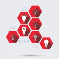 Vector modern idea infographic background