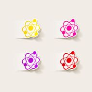 realistic design element atom N75