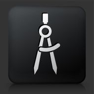 Black square button with Math Compass N2