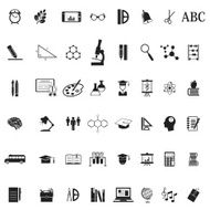 Education School Icon set N3