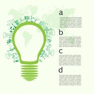 Go green concept Save world vector Illustration N17