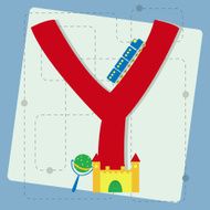 Letter &quot;y&quot; from stylized alphabet with children&#039;s toys N2